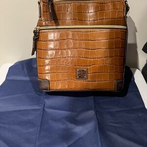 Dooney & Bourke crossbody bag crocodile embossed leather